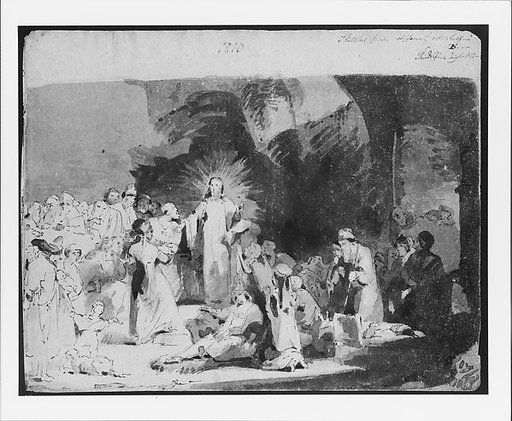 Christ Healing the Sick, after Rembrandt  (from Sketchbook)