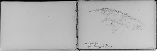 Top of Pine Hill, Walton, 1871 (from Sketchbook)