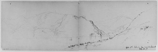 Gate of the Highlands, Cornwall, 1871 (from Sketchbook)
