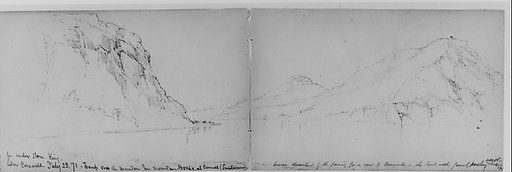 Under Storm King, Cornwall, 1871 (from Sketchbook)