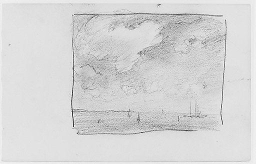 View of (Long Island?) Sound (from Sketchbook)