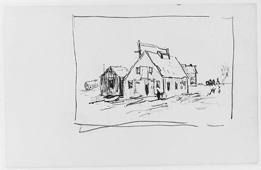 Shipyard in Connecticut (from Sketchbook)