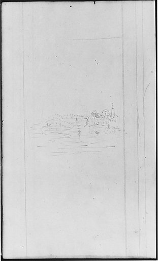 Landscape, River and Town (from Sketchbook)