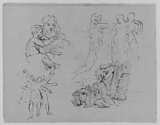 Five Figure Studies (from Sketchbook)