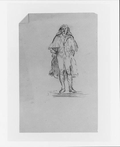 Study for Full-length Male Statue (from Sketchbook)