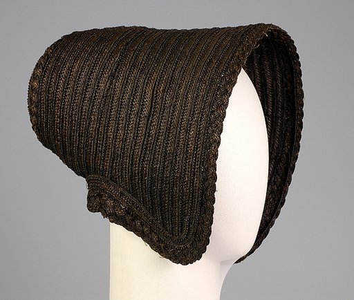 Mourning poke bonnet