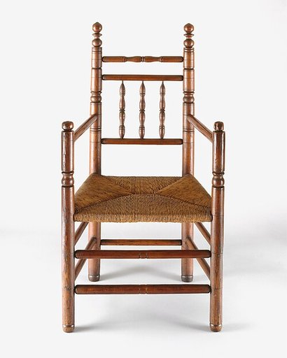 Spindle-back armchair