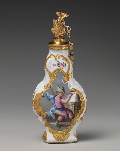Scent bottle with Minerva and Mercury