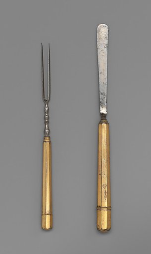 Fruit fork and knife