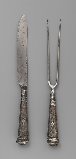 Table knife and fork