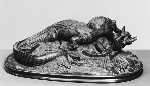 Crocodile Devouring Antelope