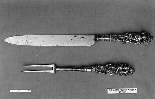 Carving knife and fork
