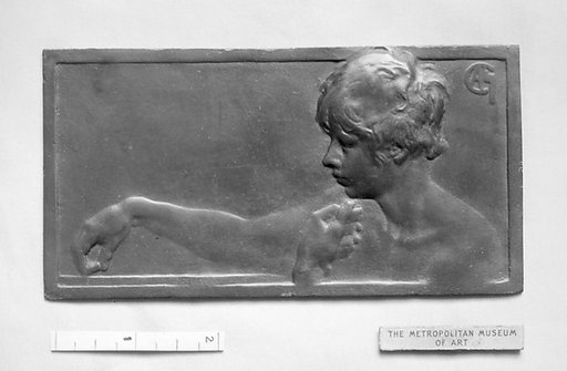 Nude bust of boy playing dominoes (Les Dominos)