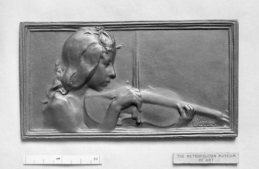 Nude bust of girl playing the violin (Le Violon)