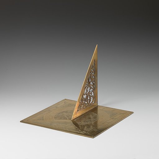 Stationary horizontal sundial