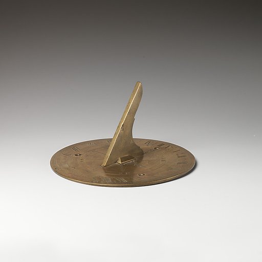 Stationary horizontal sundial