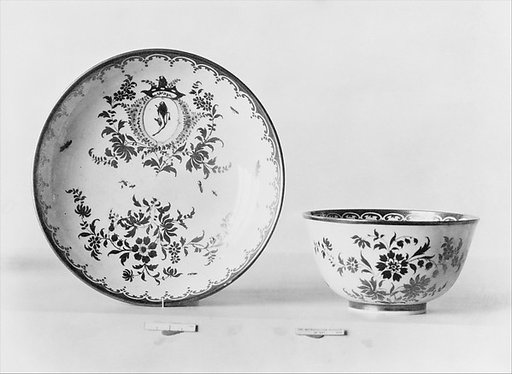 Teabowl and saucer