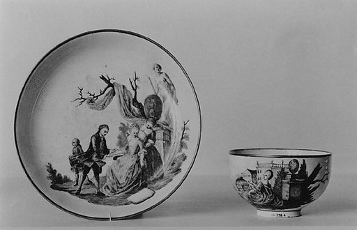 Teabowl and saucer
