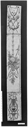 Panel formed of three smaller panels, interior decoration of the apartment of the comtesse d‘Artois at Versailles