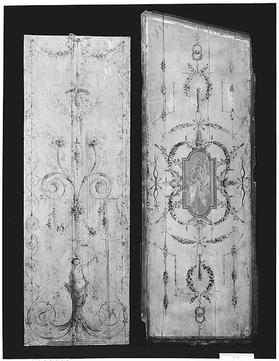 Window embrasure panel with Leda and the Swan