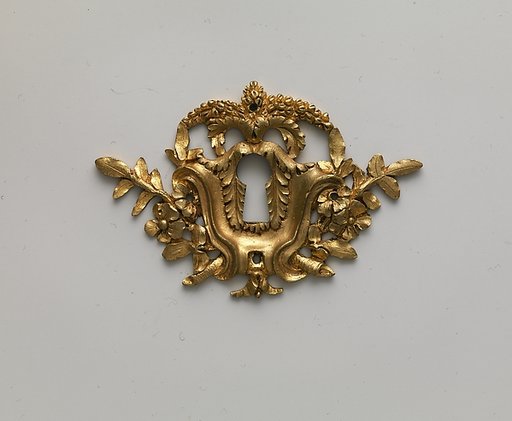 Pair of keyhole escutcheons