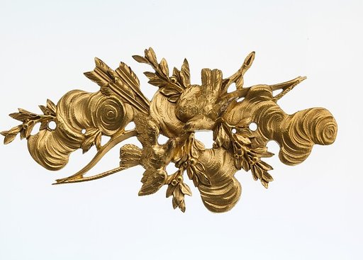 Pair of clock ornaments