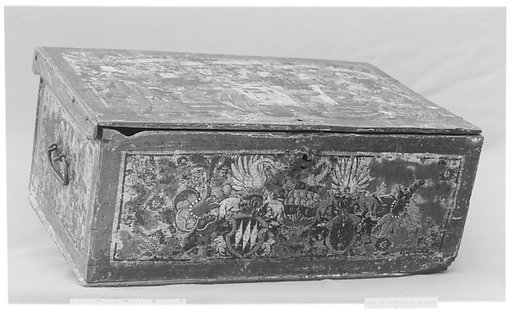 Box with conjoined arms of  Bonstetten (Switzerland) and Jung (Strasbourg)