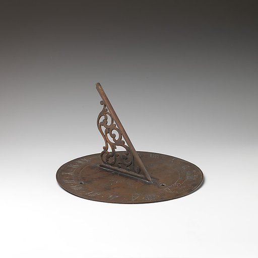 Stationary horizontal sundial