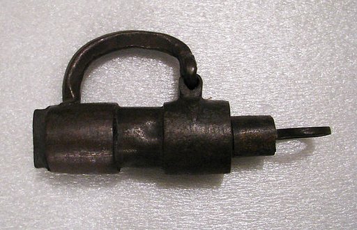Padlock with key