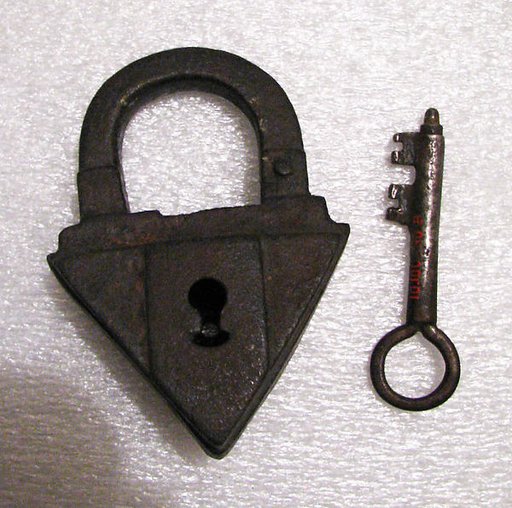 Padlock with key