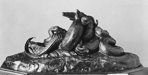 Python Crushing a Crocodile