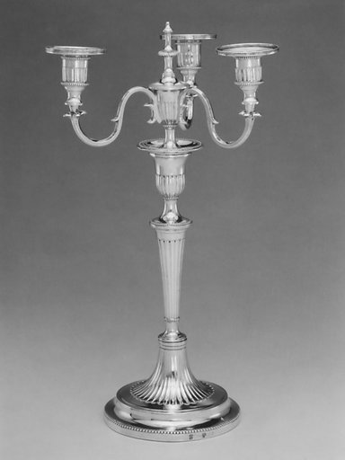 Candlestick with candelabrum attachment