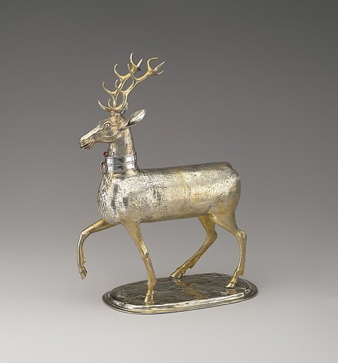 Cup in the form of a stag