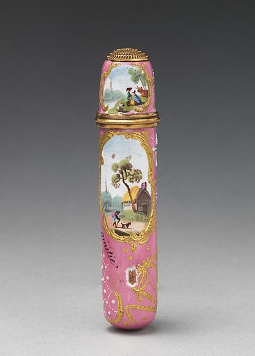 Scent bottle holder with thimble