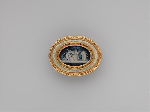 Snuffbox with six allegories of love