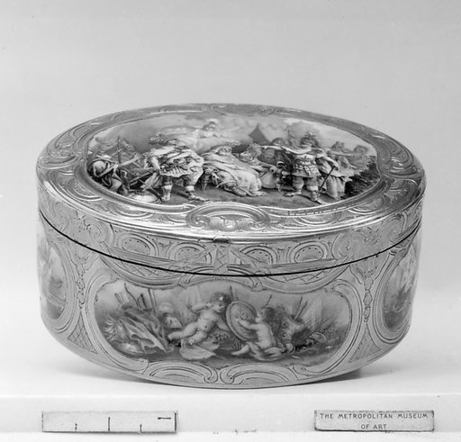 Snuffbox with scenes from the life of Achilles