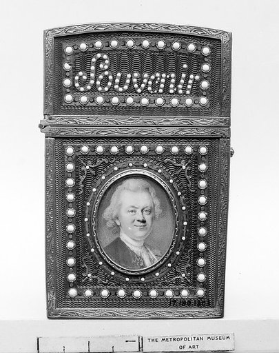 Souvenir with portrait of a man