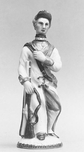 Scent bottle in the form of a hunter