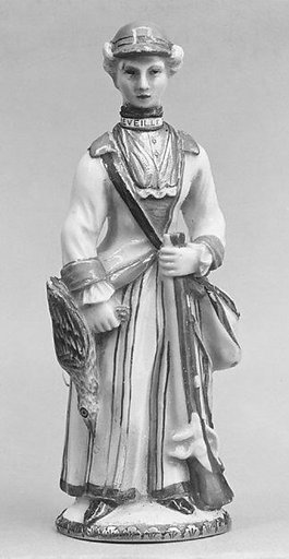 Scent bottle in the form of a huntress