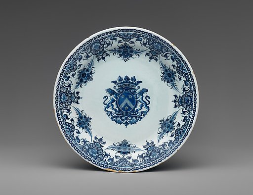 Plate with arms of the Poterat family