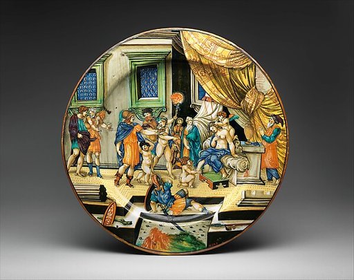 Dish with The Story of Semiramis