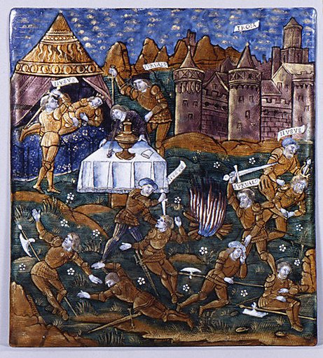 Nisus and Euryalus Surprise the Rutuli in their Camp (Aeneid, Book IX)