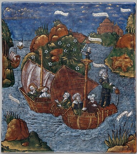 The Fleet of Aeneas Arrives in Sight of Italy (Aeneid, Book III)