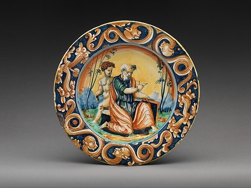 Plate with Saint Matthew