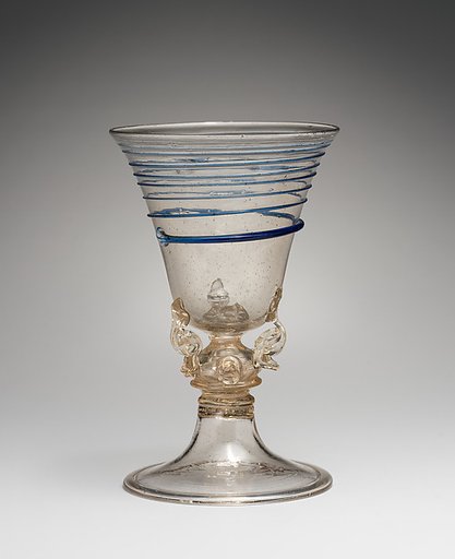 Puzzle or "surprise" goblet