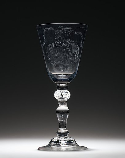 Wedding goblet commemorating the nuptials of Paulus Gevers and Jacoba Maria Cornets de Groot
