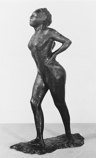 Dancer at Rest, Hands Behind Her Back, Right Leg Forward
