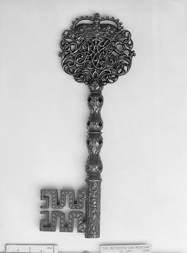 Chamberlain’s key with crowned cypher of Mary II (1662–1694)