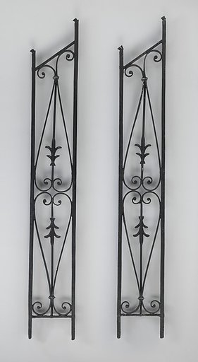 Iron baluster (one of a pair)
