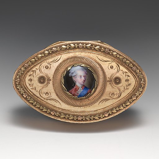 Snuffbox with portrait of Christian VII (1749-1808)